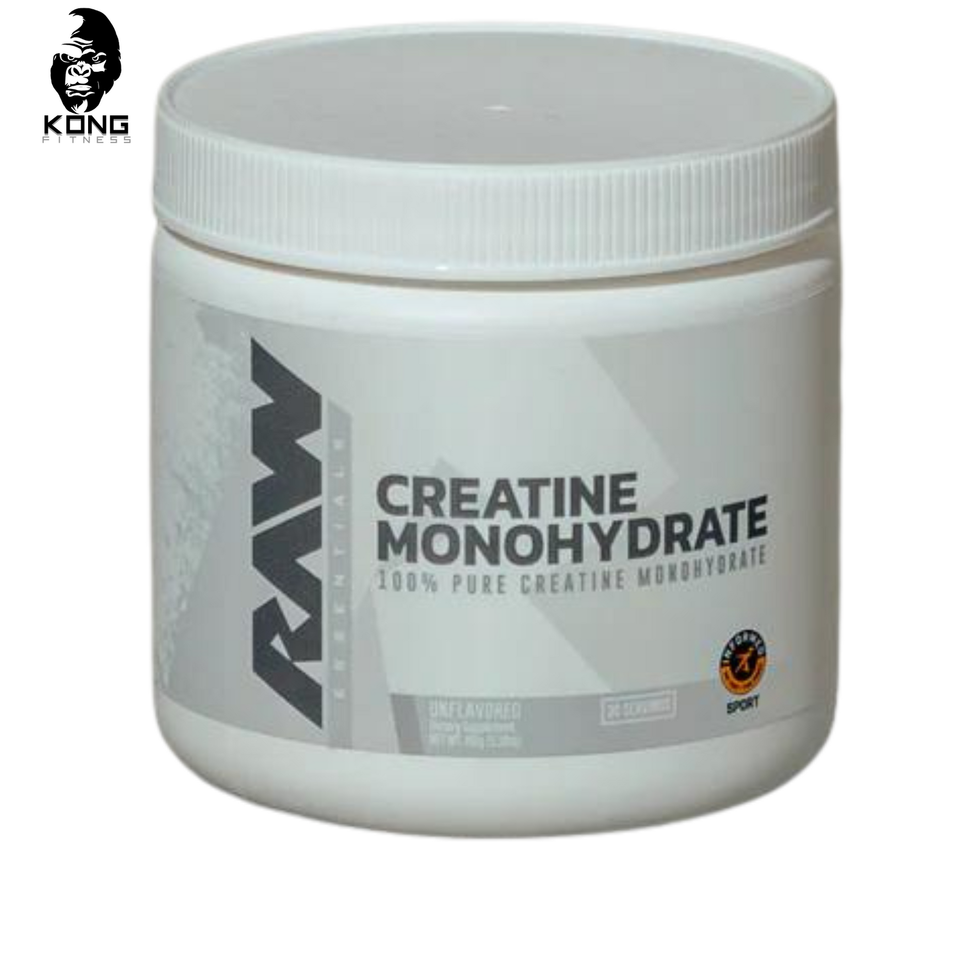 RAW CREATINE MONOHYDRATE UNFLAVORED 30 SERV