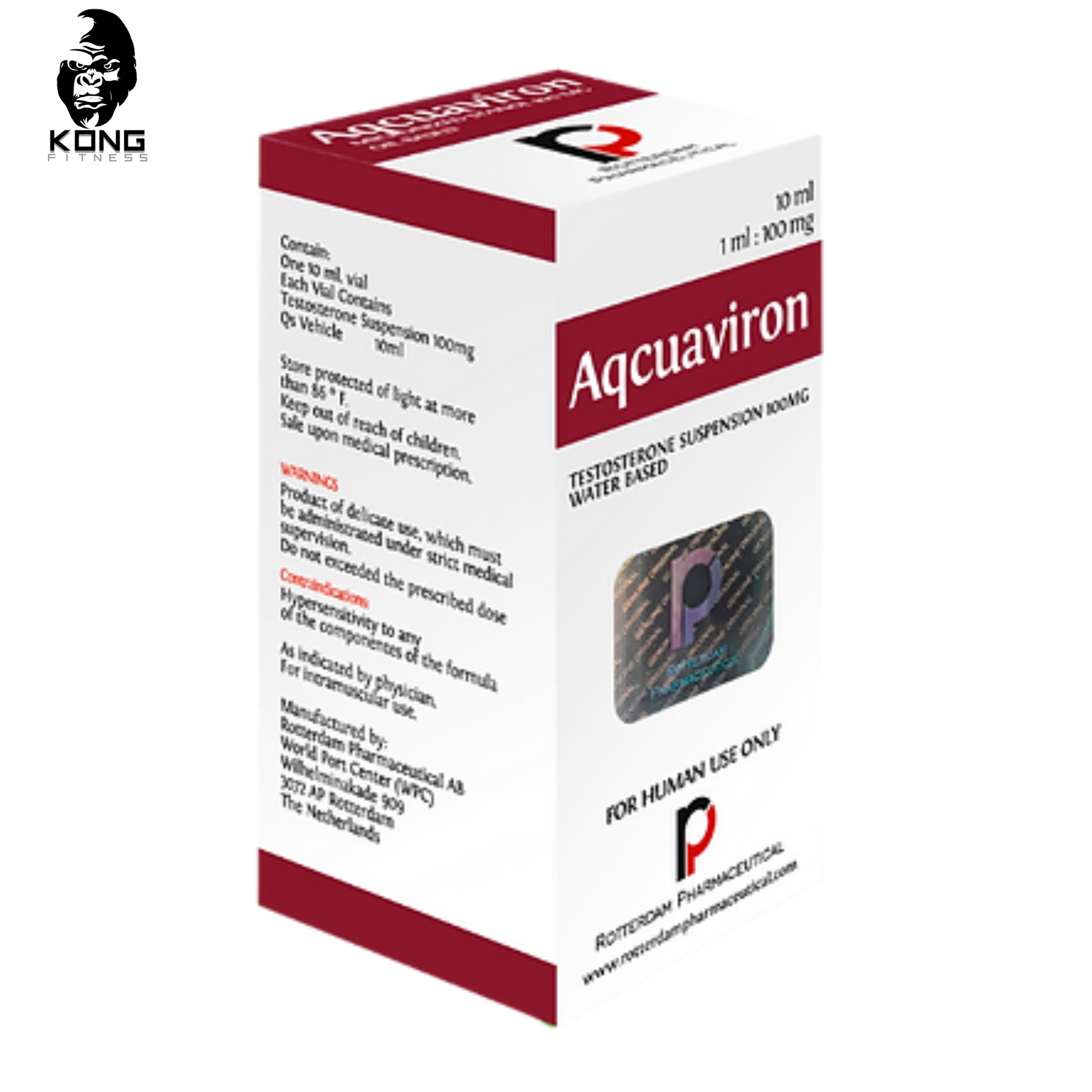 ROTTERDAM AQCUAVIRON TESTOSTERONE 100MG-10 ML VIAL