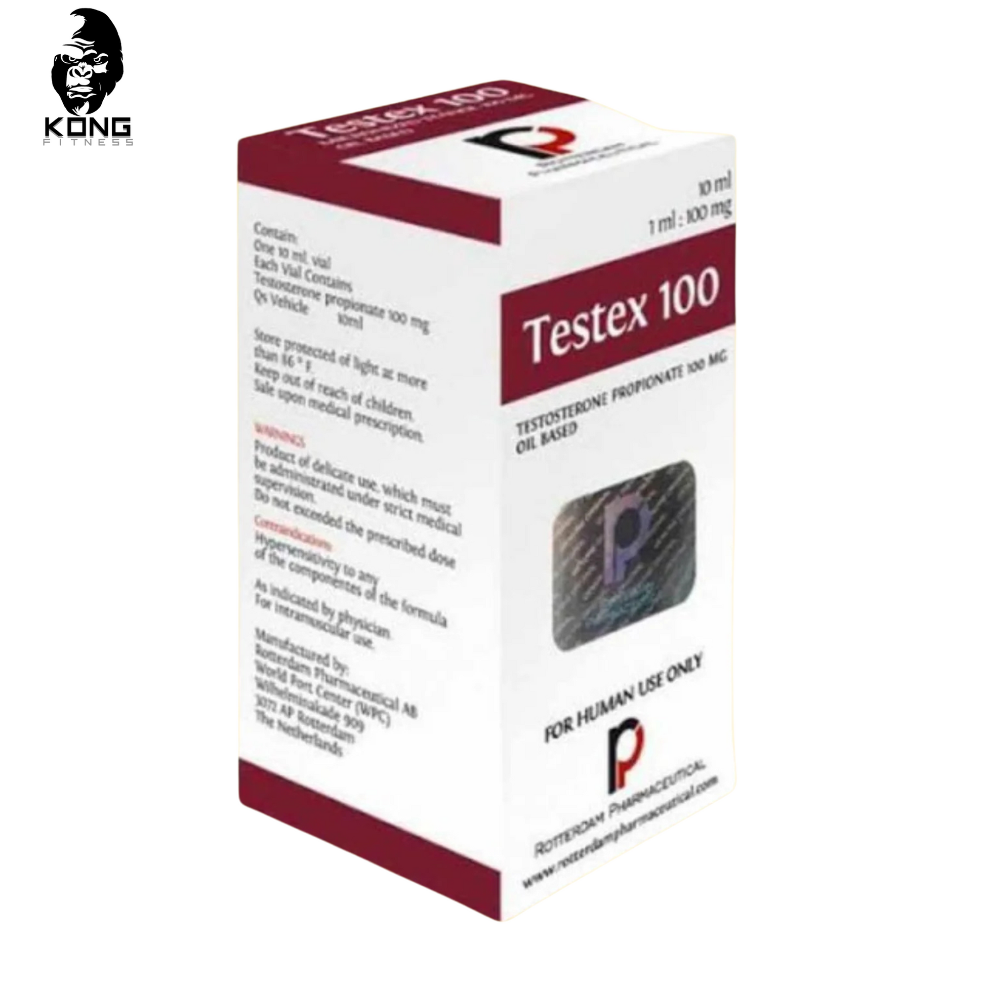 ROTTERDAM TESTEX 100 TESTOSTERONE 100MG 10 ML VIAL