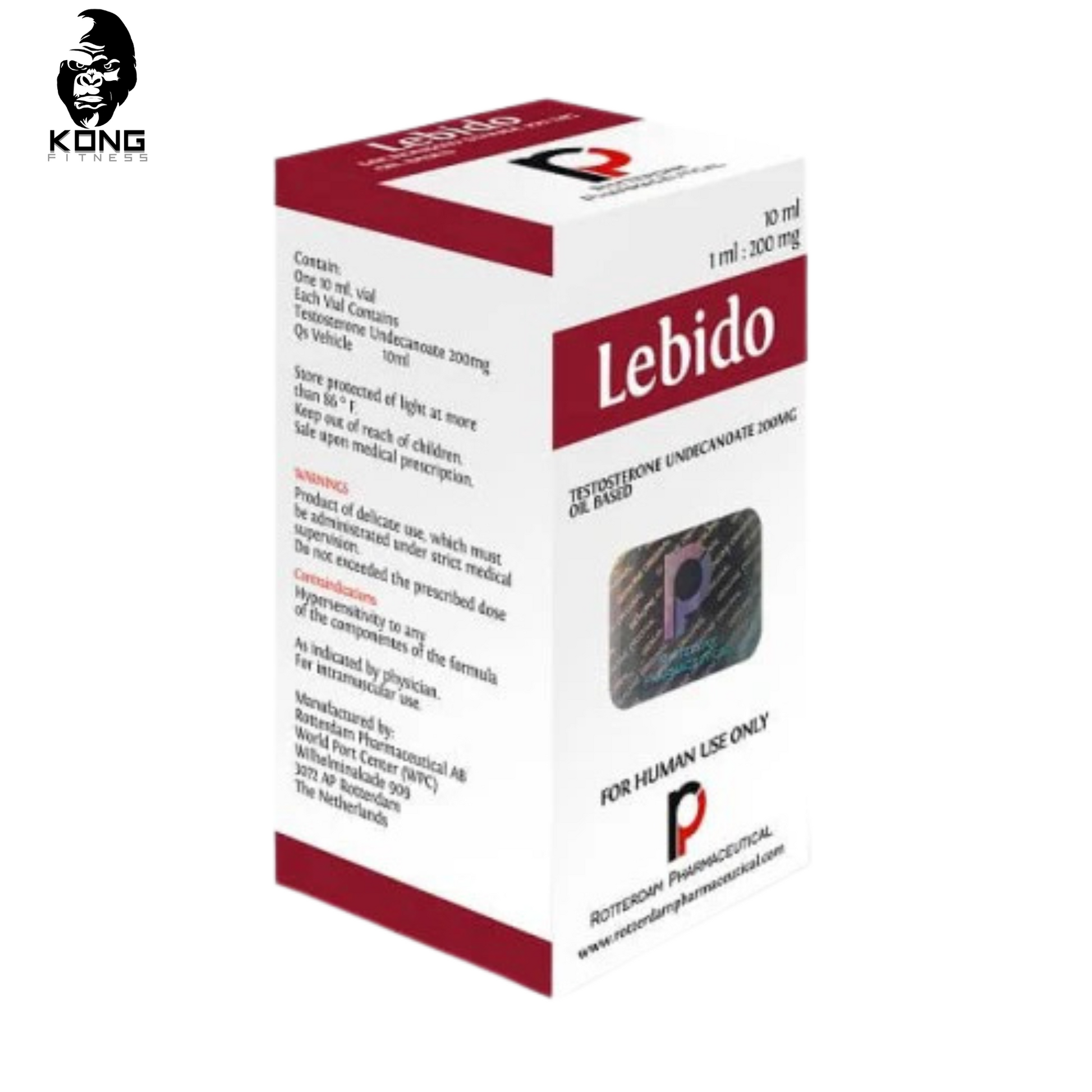 ROTTERDAM LEBIDO TESTOSTERONE 200 MG 10 ML VIAL