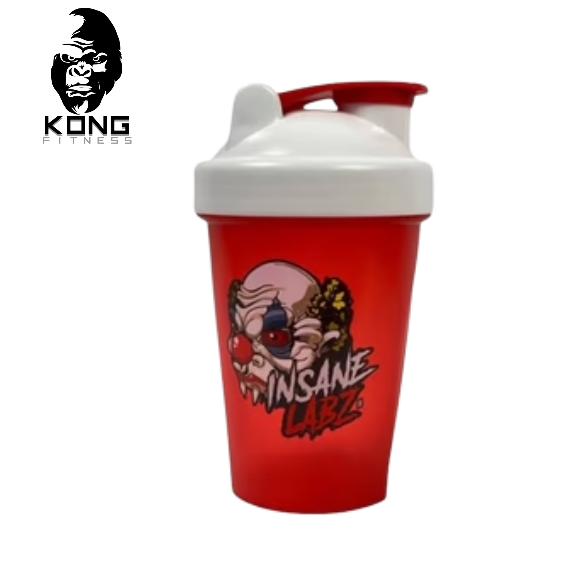 SHAKER INS MINI 12 OZ/400 ML ROJO TAPA BLANCA