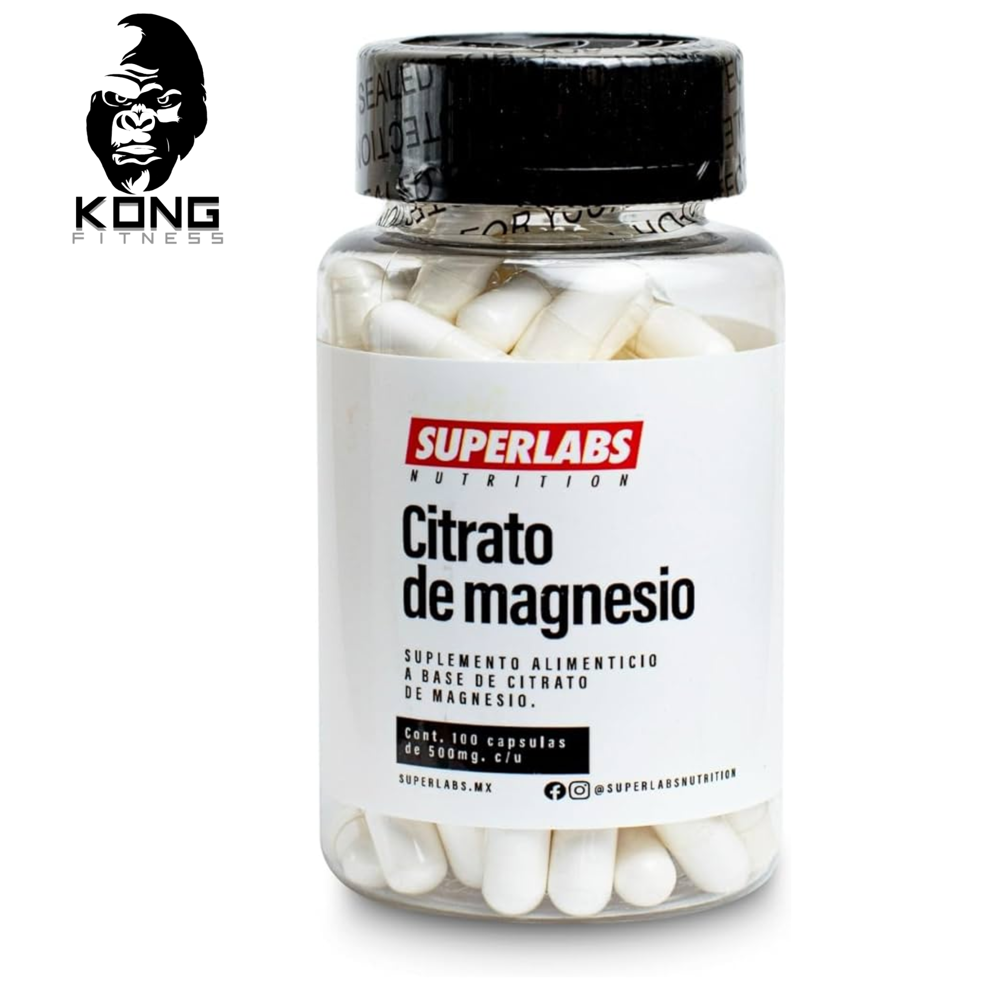 SUPERLABS CITRATO DE MAGNESIO 100 CAPSULAS